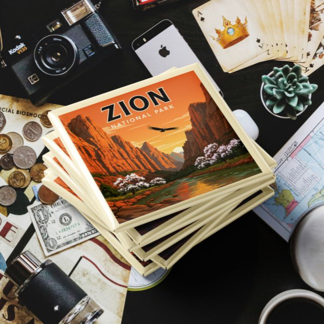 Vintage Zion National Park Magnet (Creator Uploaded)