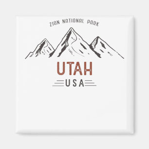 Vintage Zion National Park Magnet