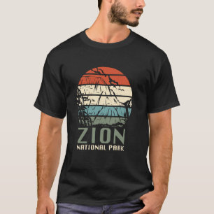 Vintage Zion National Park Utah Mount Zion Camping T-Shirt