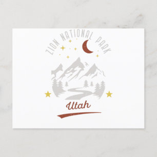 Vintage Zion National Park Utah Postcard