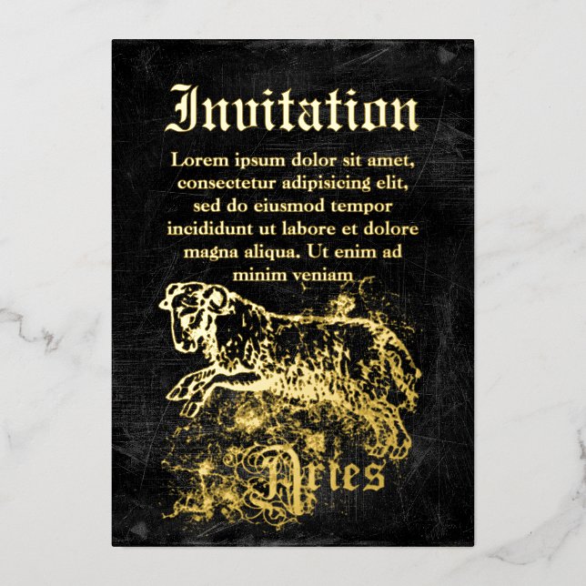 Vintage Zodiac Aries (Front)