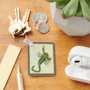 Vintage Zodiac, Astrology Scorpio Constellation Key Ring