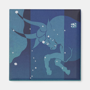 Vintage Zodiac Astrology, Taurus Constellation Magnet