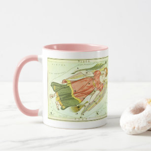 Vintage Zodiac Astrology Virgo Constellation Mug