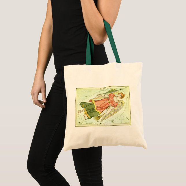 Vintage Zodiac Astrology Virgo Constellation Tote Bag (Front (Product))