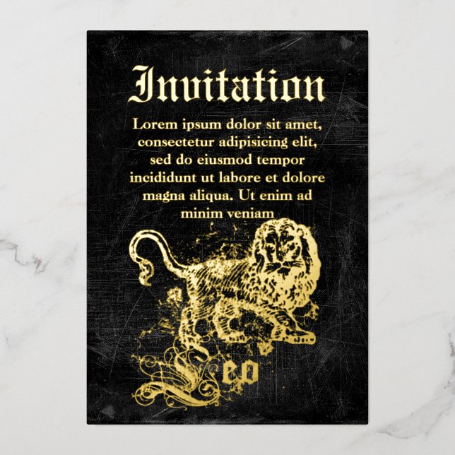 Vintage Zodiac Leo (Front)