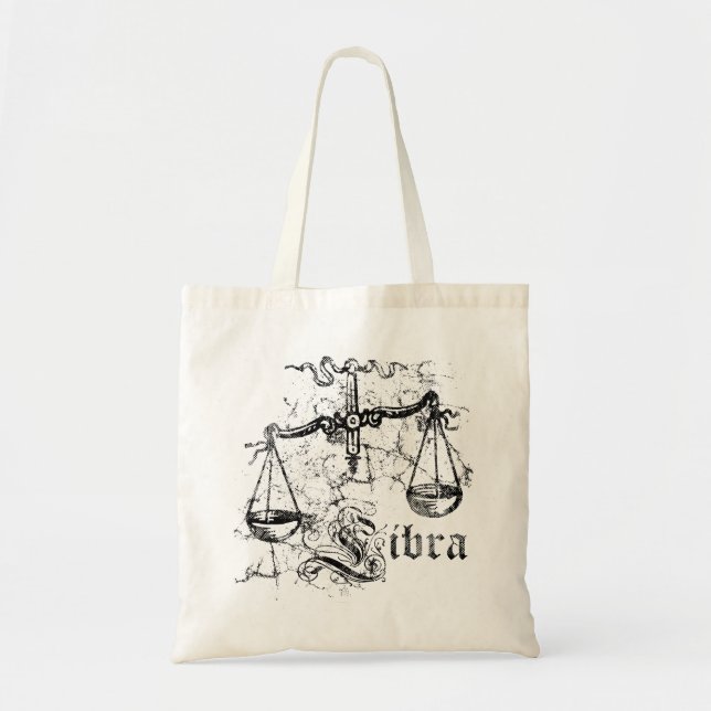 Vintage Zodiac Libra Tote Bag (Front)