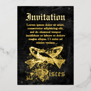 Vintage Zodiac Pisces