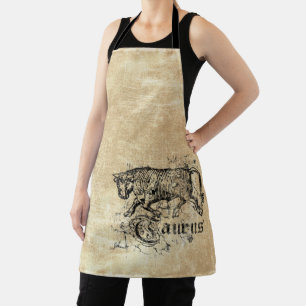 Vintage Zodiac Taurus Apron