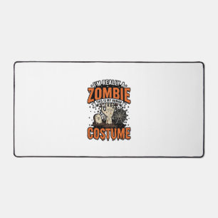 Vintage Zombie Costume Halloween Shirt Design_1 Desk Mat