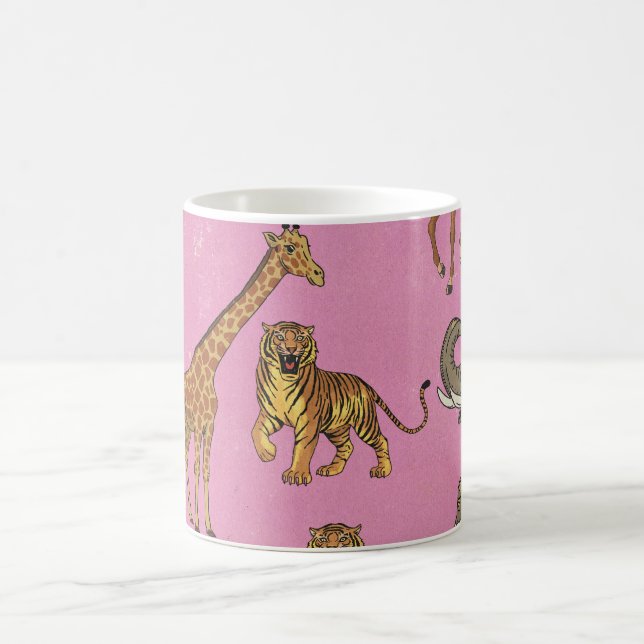 Vintage Zoo Animals Coffee Mug (Center)