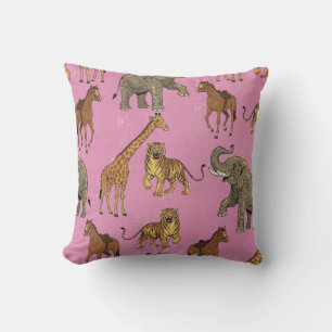 Vintage Zoo Animals Cushion
