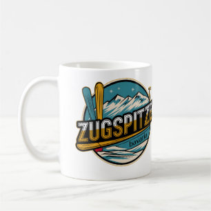 Vintage Zugspitze bavarian outdoor nature gifts Coffee Mug
