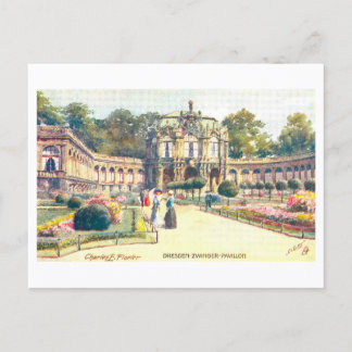 Vintage Zwinger Pavillion in Dresden, Germany Postcard