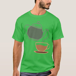 Vintageea Kettle and Cup Silhouette vintage T-Shirt