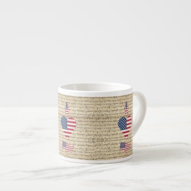 VintageI heart America Espresso Cup (Front Right)