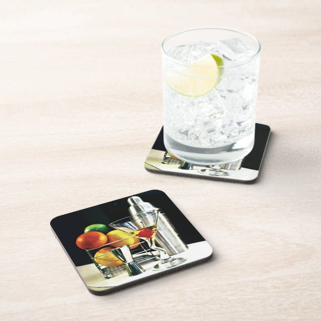 VintageMARTINI design, Cork Coasters (Right Side)