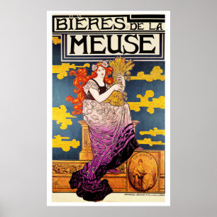 Vintager Poster: - Bieres de la Meuse Poster