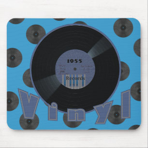 VINYL 33 RPM Record 1955 Label 2 Mouse Mat