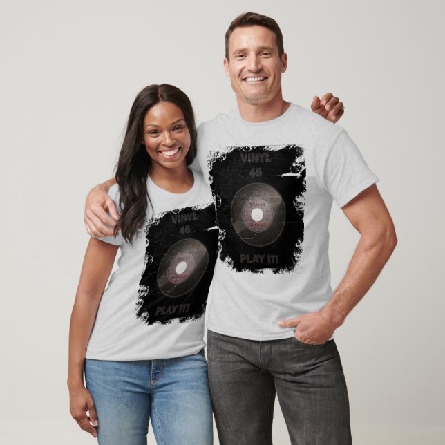 Vinyl 45 Play It! T-Shirt (Unisex)