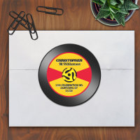 Vinyl 45 Record Label Individual Personalised