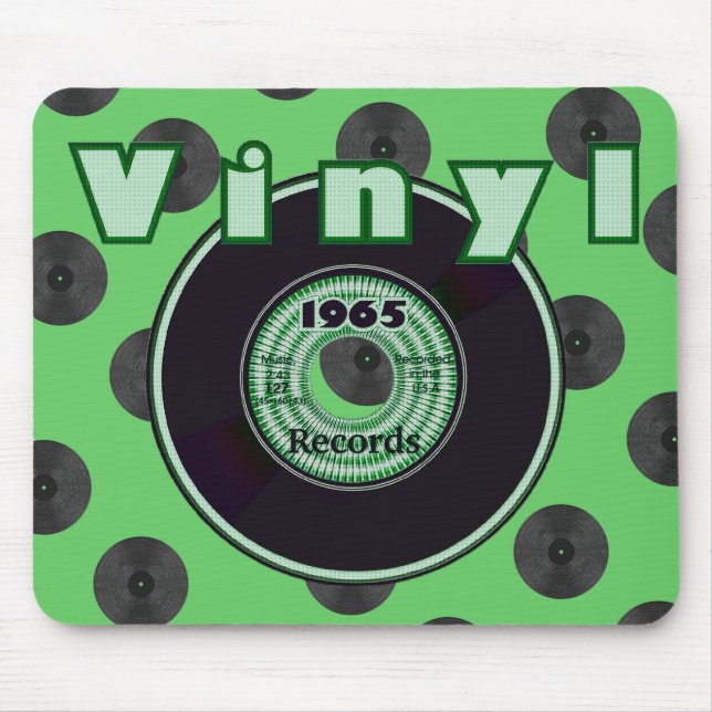 VINYL 45 RPM Record 1965 Label Mouse Mat (Front)