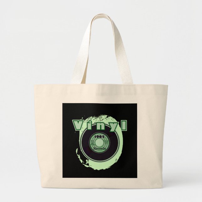 VINYL 45 RPM Record 1965 Large Tote Bag (Front)