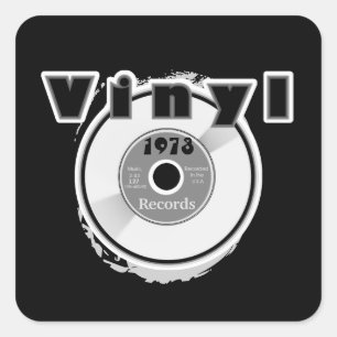 VINYL 45 RPM Record 1973 Square Sticker