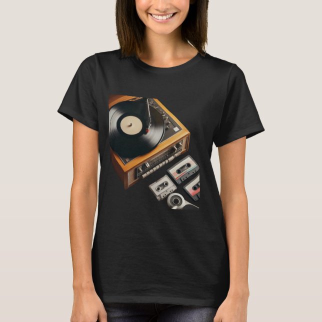 Vinyl and Cassette T-Shirt (Front)