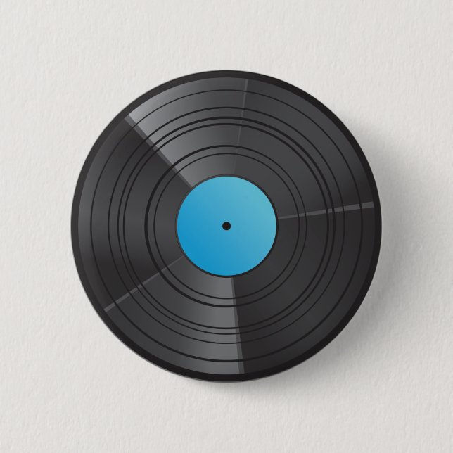 Vinyl Button Blue (Front)