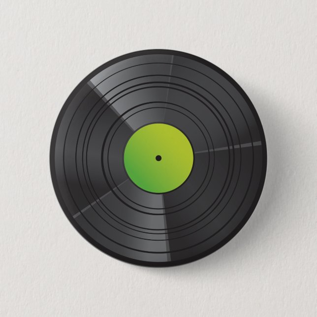 Vinyl Button Lime (Front)