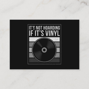 Vinyl Collector Music DJ Record Men Vinyl Business Card