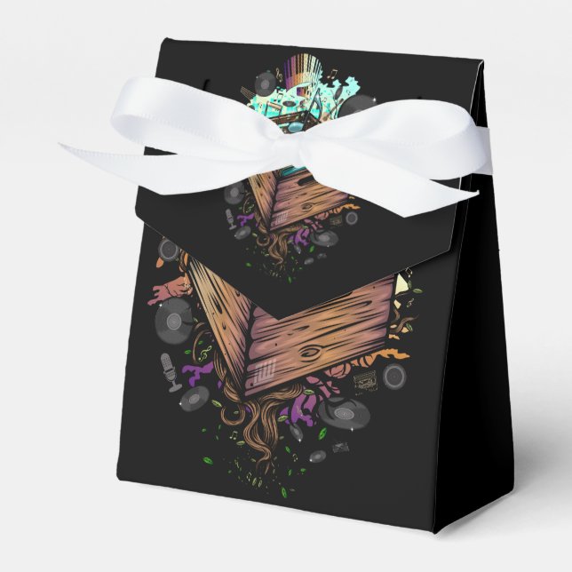 Vinyl Crate Music Favour Box (Front Side)