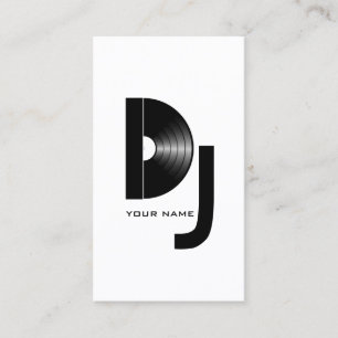 Vinyl DJ Business Card