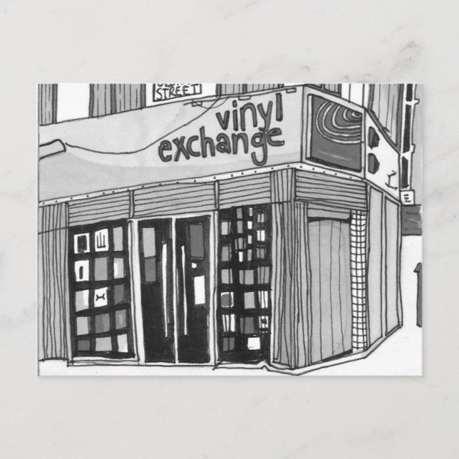 Vinyl Exchange Manchester Postcard (Front)