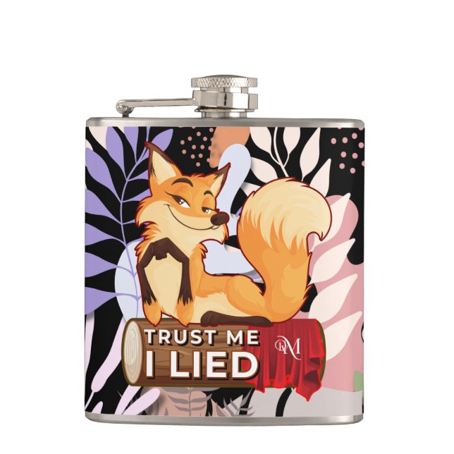 Vinyl Flask 6oz : Trust Me (black) (Front)