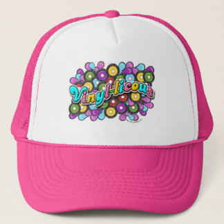 Vinyl Fun Record Slogan Colourful Art Design Trucker Hat