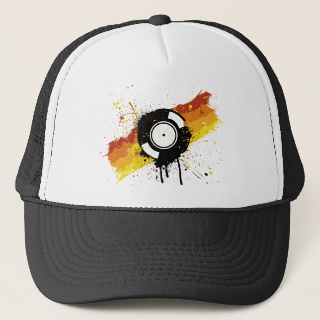 Vinyl Graffiti Trucker Hat (Front)