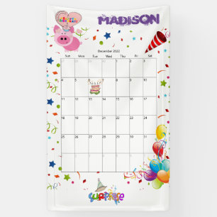 Vinyl Happy Birthday Calendar December 2022   Banner