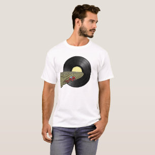 : Vinyl Harvest – Surreal Record Farming Unisex T-Shirt