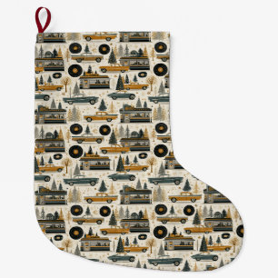 Vinyl Highway Christmas Mantel Rhythm Large Christmas Stocking