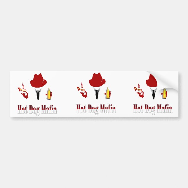 Vinyl Hot Dog Mafia Sticker (3 Pack) (Front)