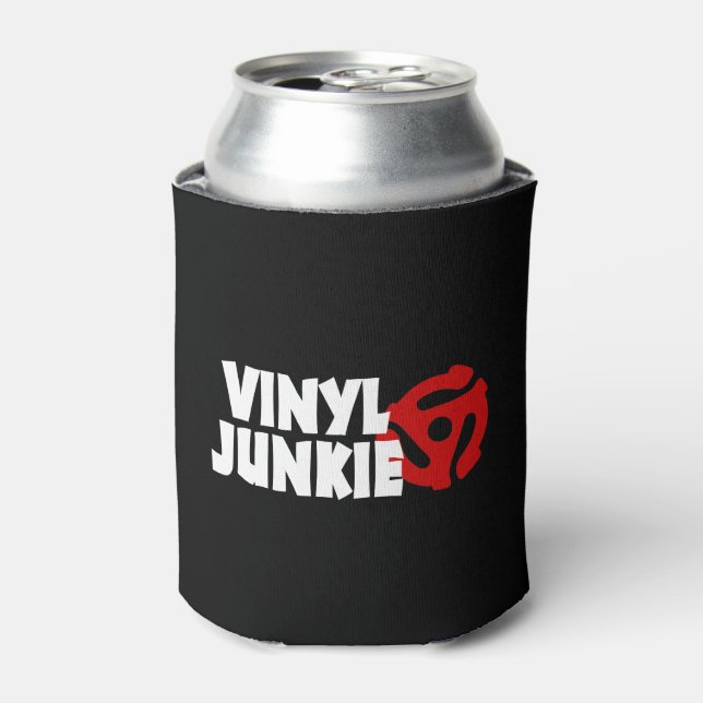 Vinyl Junkie Can Cooler (Can Front)