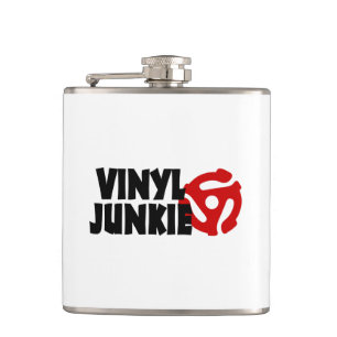 Vinyl Junkie Hip Flask