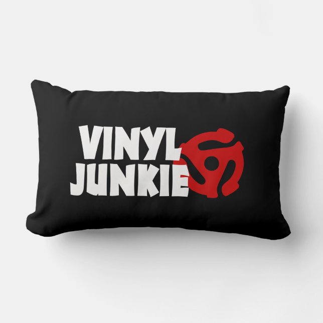 Vinyl Junkie Lumbar Cushion (Front)