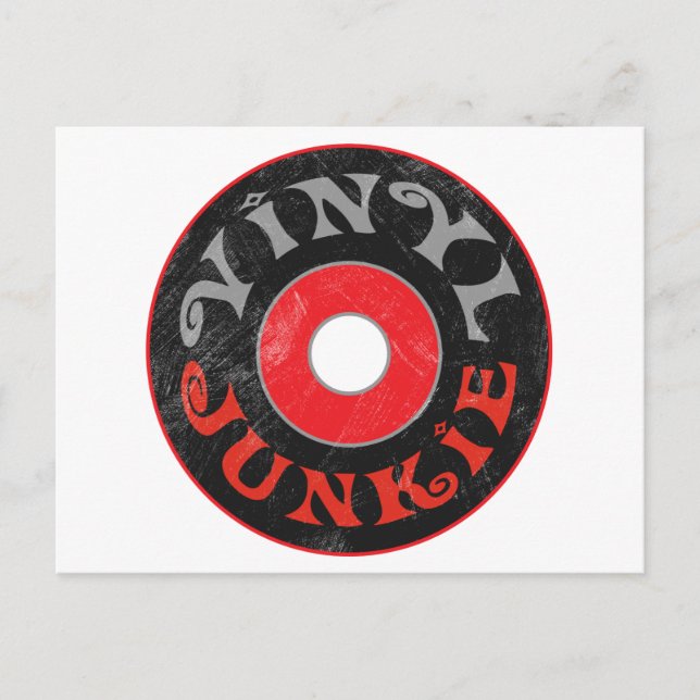 Vinyl Junkie Postcard (Front)