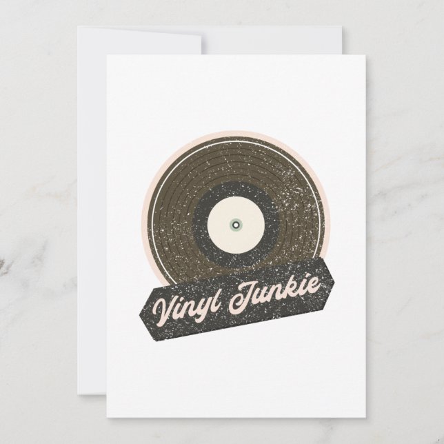 Vinyl Junkie Thank You Card (Front)