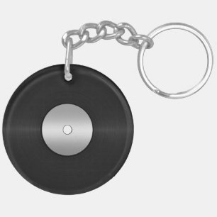 Vinyl-Look LP Record Key Ring