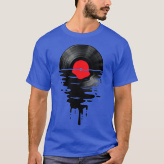 Vinyl LP Music Record Sunset Red Pillow T-Shirt