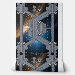 Vinyl Modular Space Station Map for Battletech Wallpaper